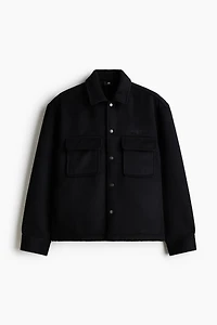 Wool-blend overshirt
