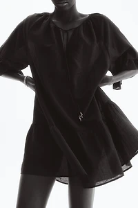 Tie-Detail Tunic Dress