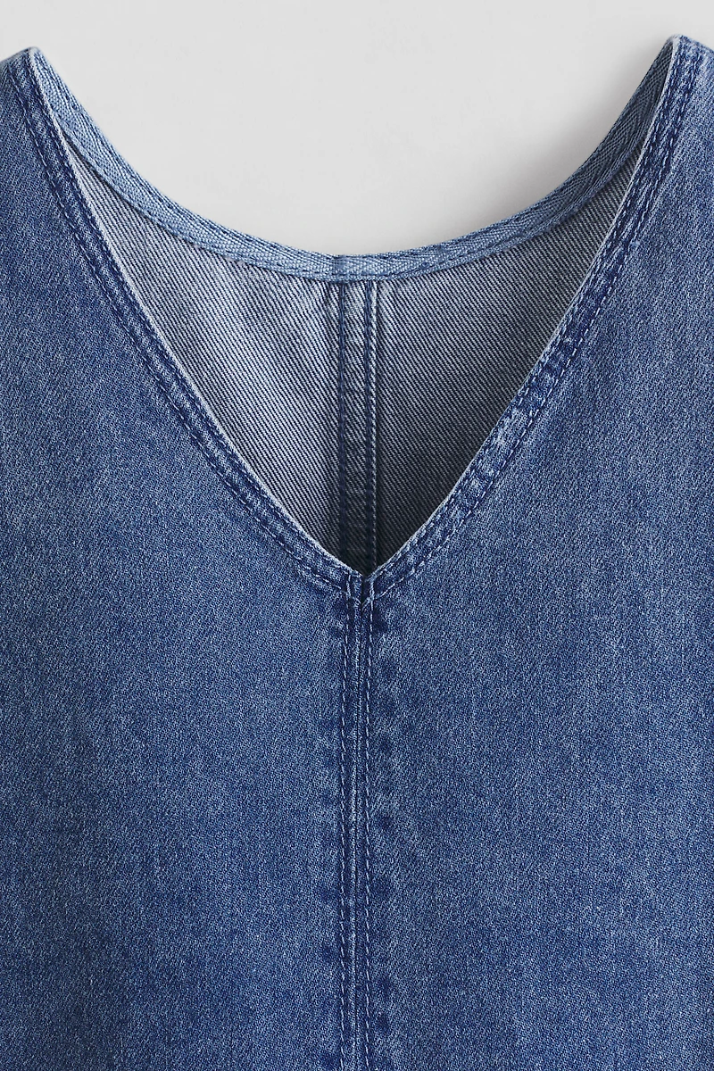 Robe chasuble en denim