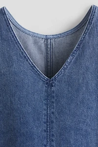 Robe chasuble en denim