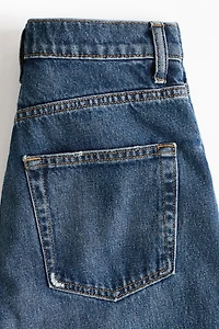 High-Waist Barrel-Leg Ankle Jeans