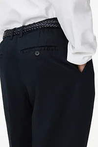 Loose-Fit Linen-Blend Pants