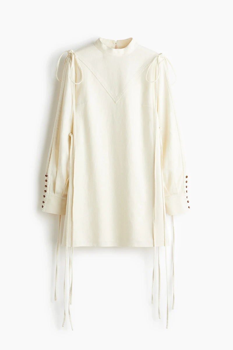 Robe en lin mélangé