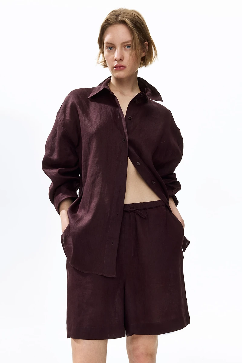 Chemise ample en lin