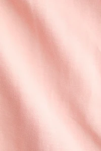 Wide linen-blend trousers