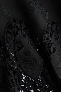 Eyelet-Embroidered Skirt