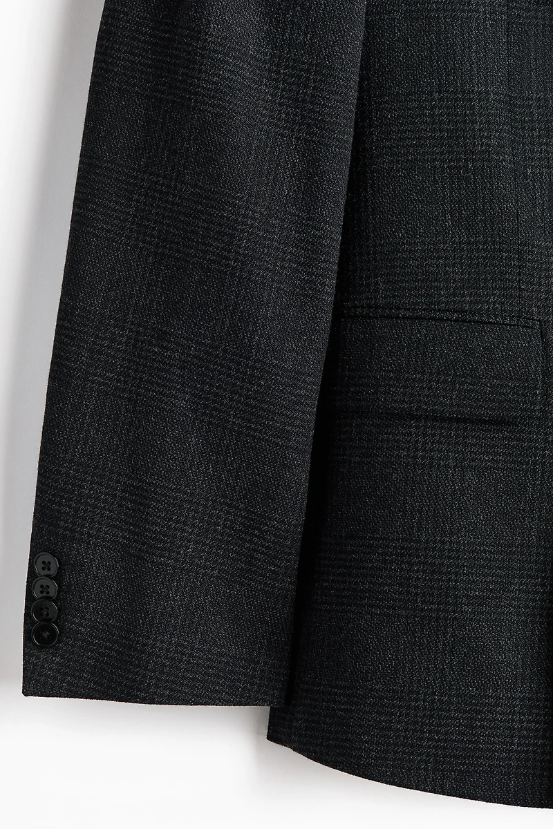 Veste croisée classique en laine mélangée