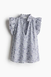 Ruffle-Trimmed Blouse