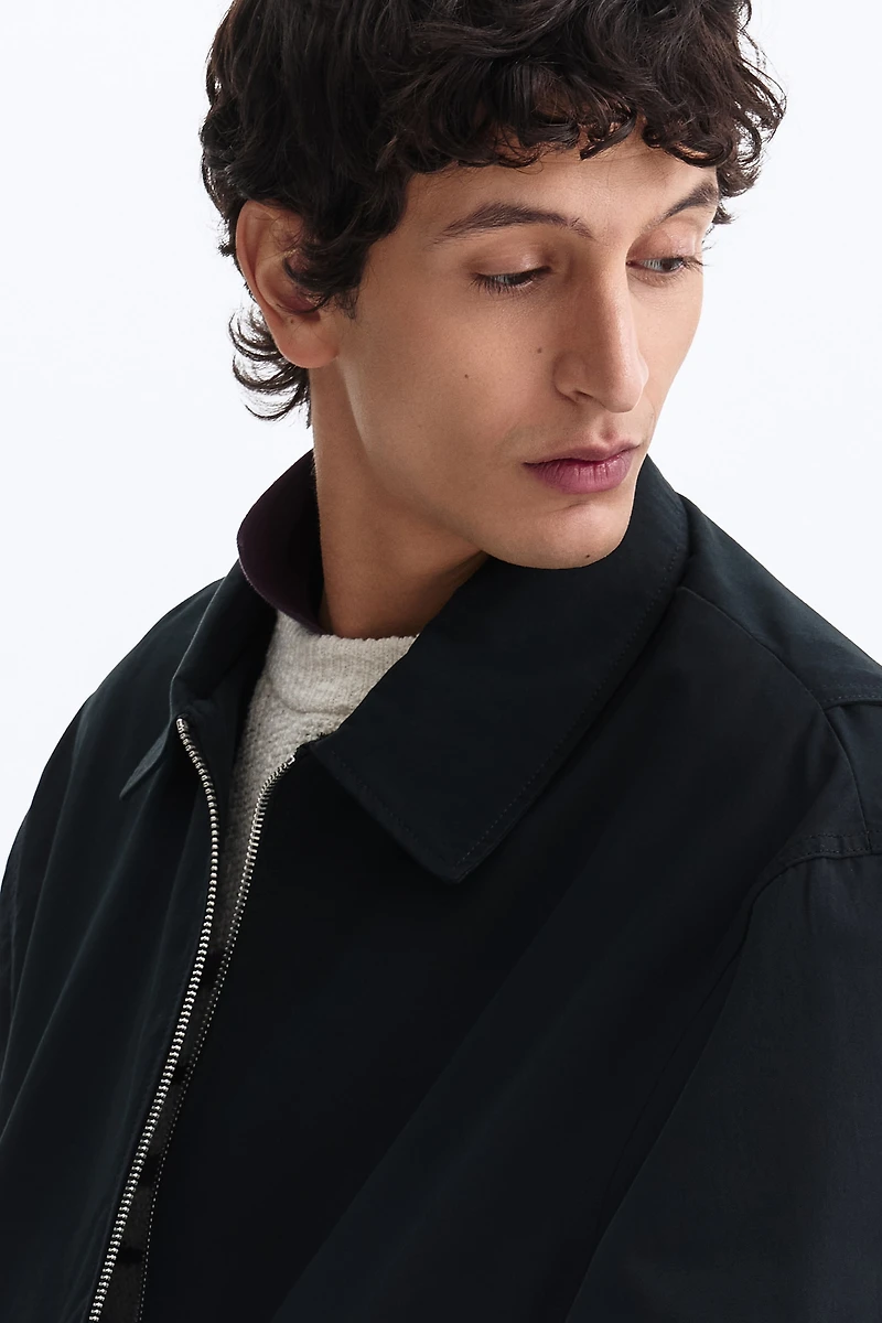 Cotton Jacket with Collar