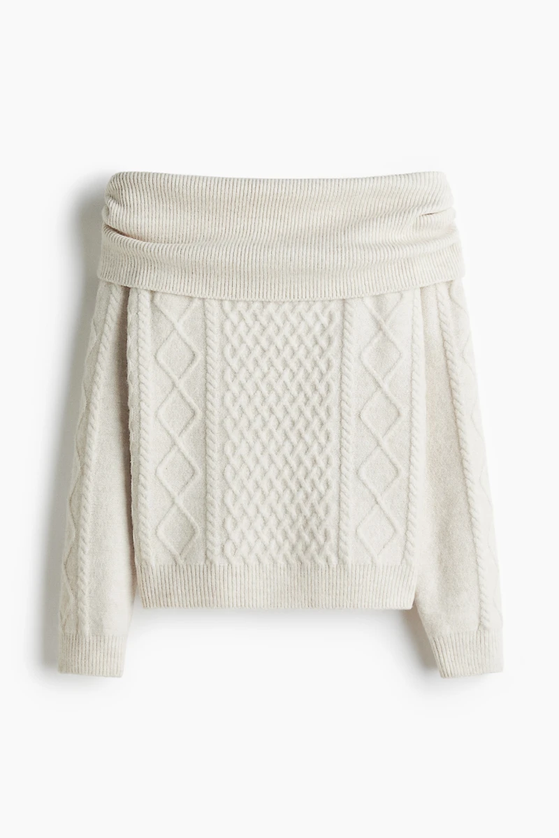 Off-the-Shoulder Sweater