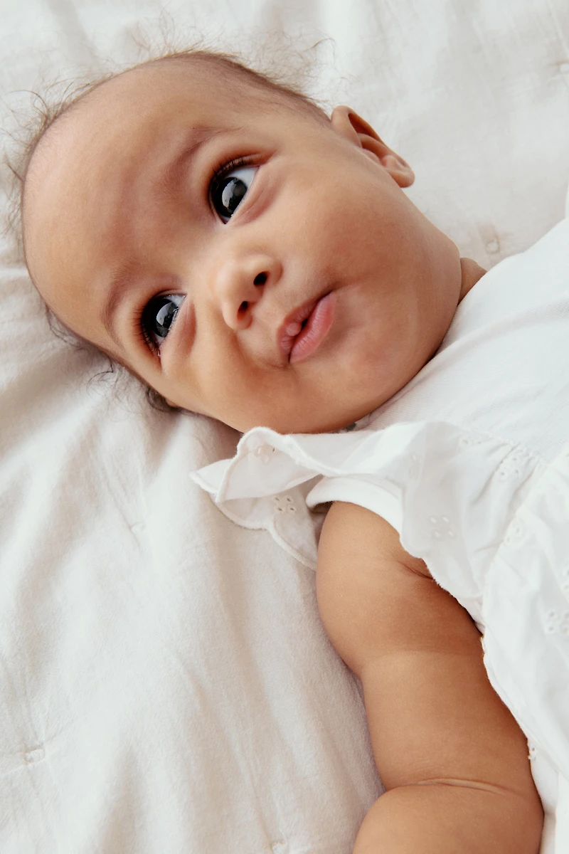 Ruffle-trimmed Bodysuit Dress