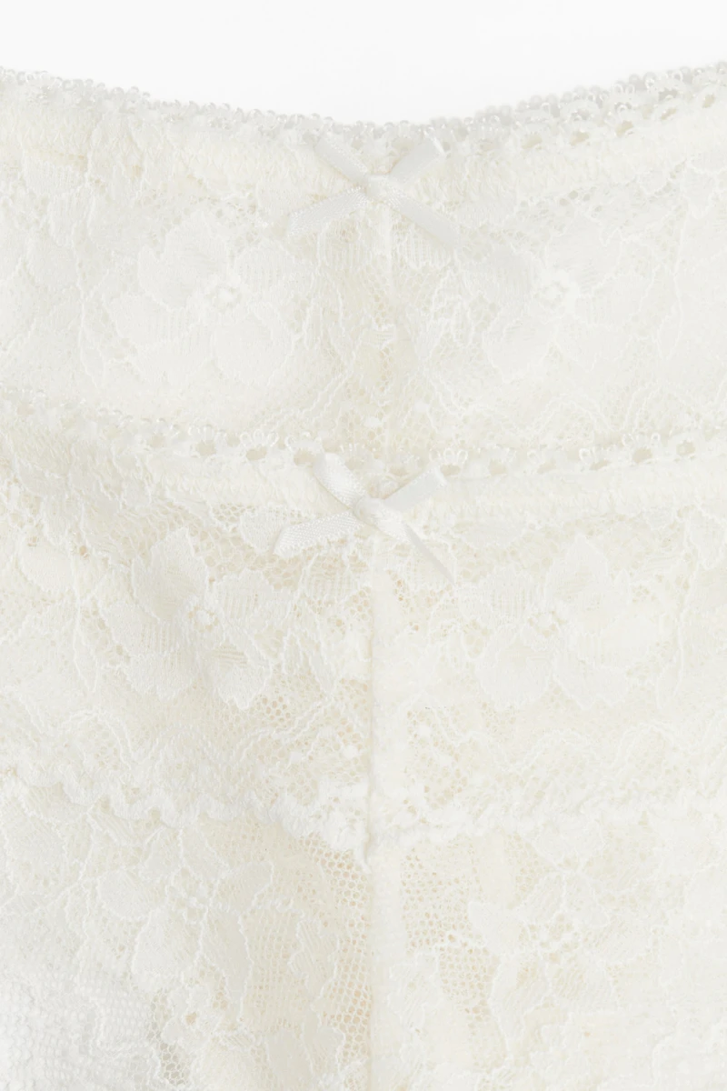 2-Pack Lace Thong Briefs