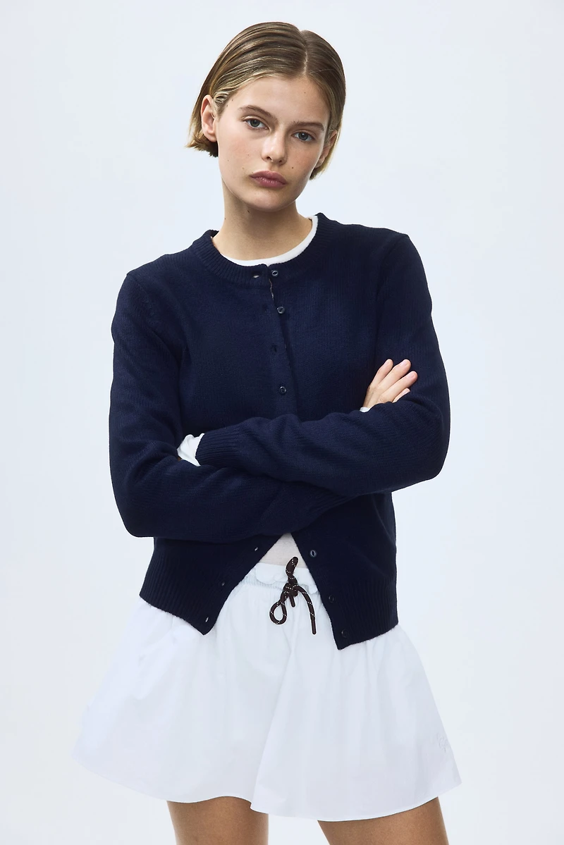 Textured-Knit Cardigan