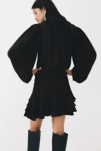 Dress with Tiered Skirt