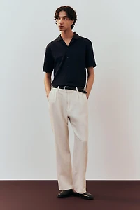 Regular-Fit Ribbed Resort Shirt