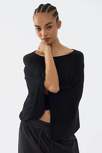 Batwing-Sleeved Top