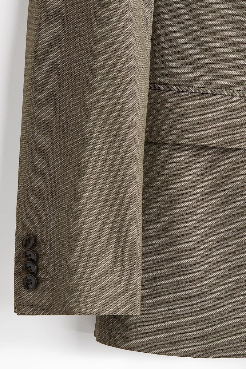 Slim-Fit Single-Breasted Jacket
