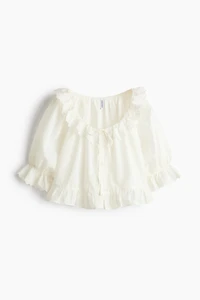 Blouse en coton avec broderie anglaise