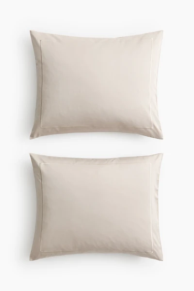 2-Pack Cotton Sateen Pillowcases