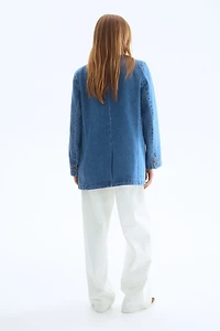 Single-Breasted Denim Jacket