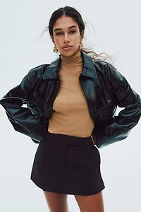 Mini jupe-short de tailleur