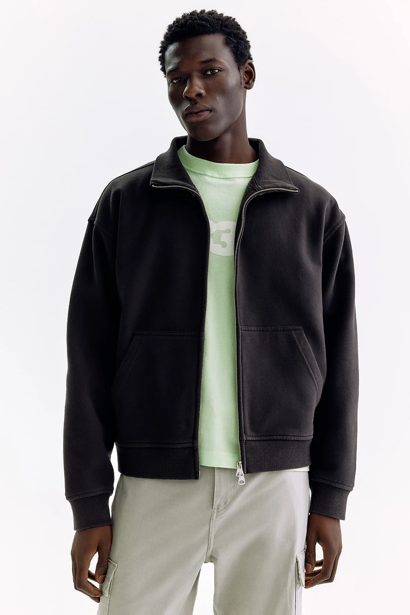 Relaxed-Fit Boxy Track Jacket