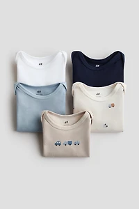 5-pack Long-sleeved Bodysuits