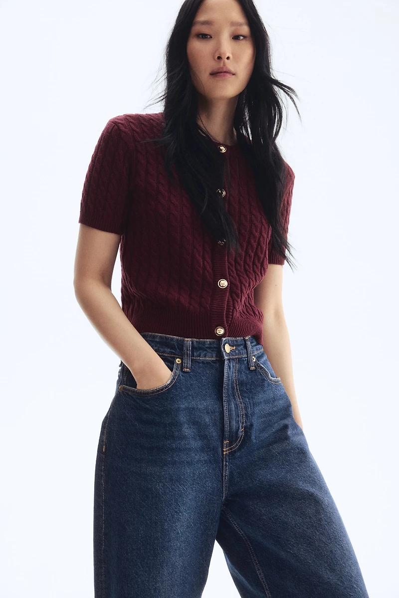 Cable-Knit Cardigan