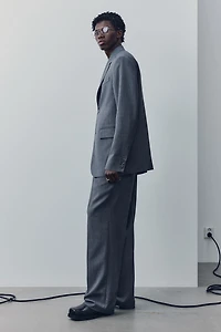 Pantalon d'habit en laine mélangée