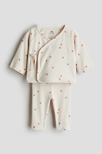 Ensemble 2 pièces cache-coeur et legging