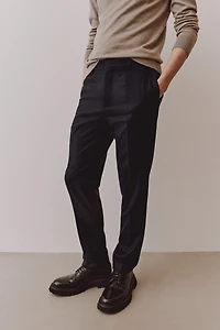 Slim Fit Wool-Blend Pants