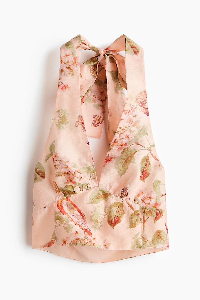 Haut dos nu imprimé