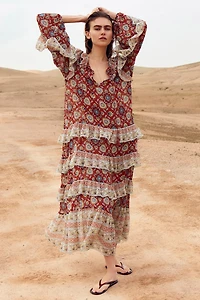 Flounced Tunic Dress