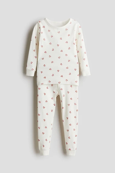 Snug Fit printed cotton pyjamas