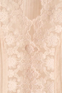 Haut sans manches à dentelle