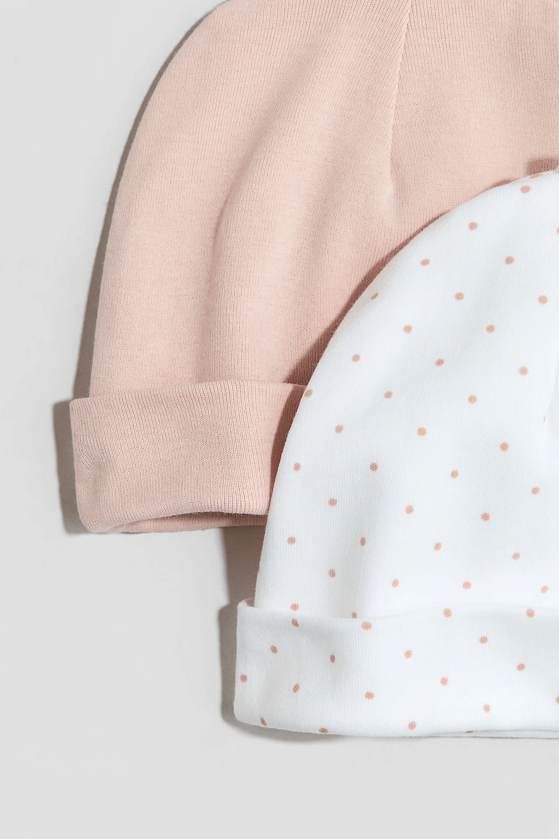 Lot de 2 bonnets en coton