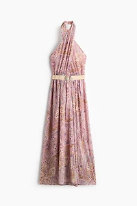 Robe dos nu avec ceinture