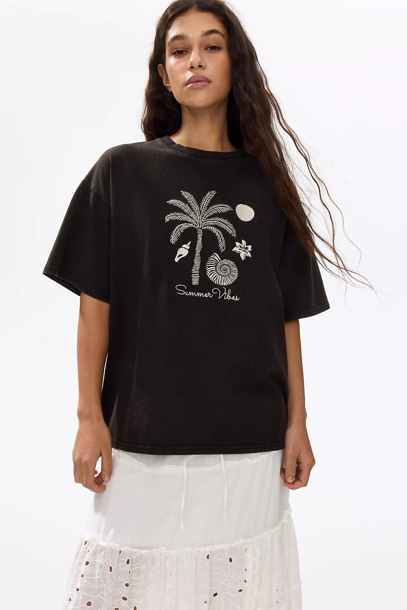Oversized Embroidered T-Shirt