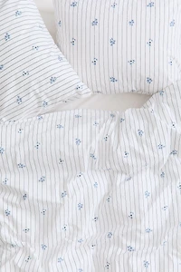 Cotton Percale King/Queen Duvet Cover Set