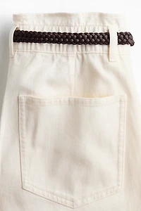 Pantalon tonneau avec ceinture