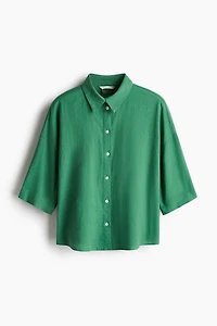 Linen-Blend Shirt