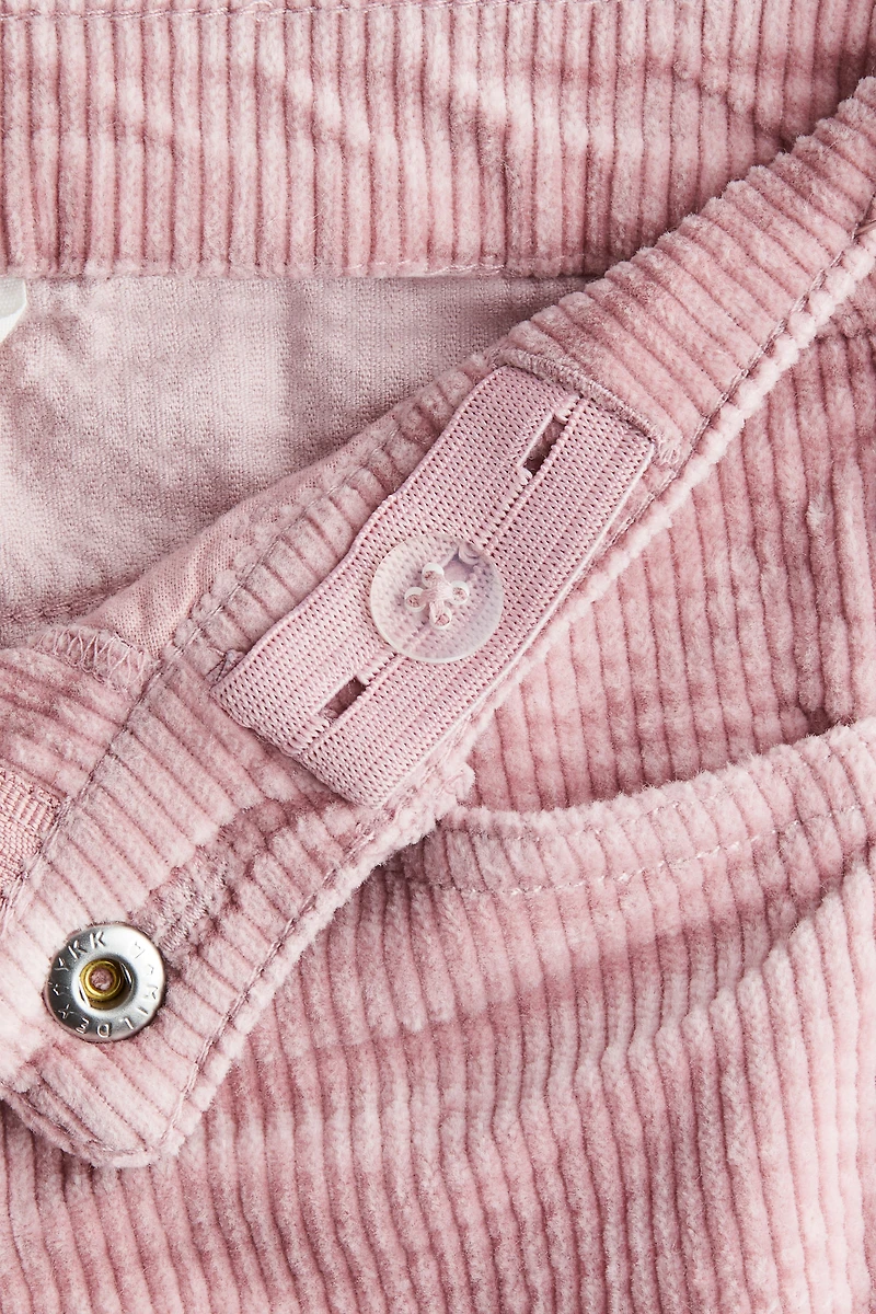 Wide-Leg Cotton Corduroy Pants