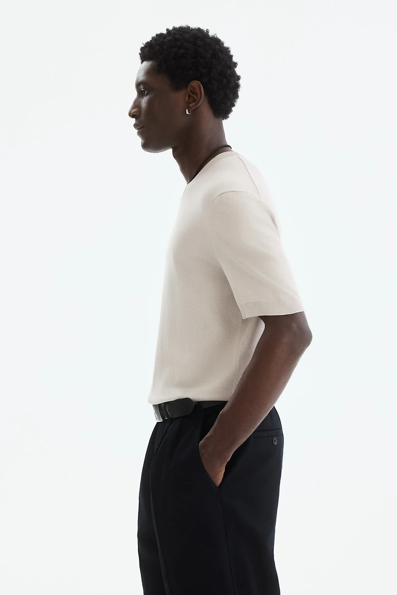 Slim-Fit Knit T-Shirt