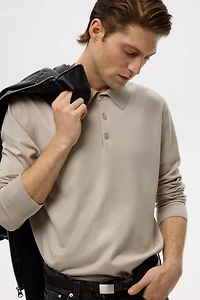 Polo classique en tricot fin