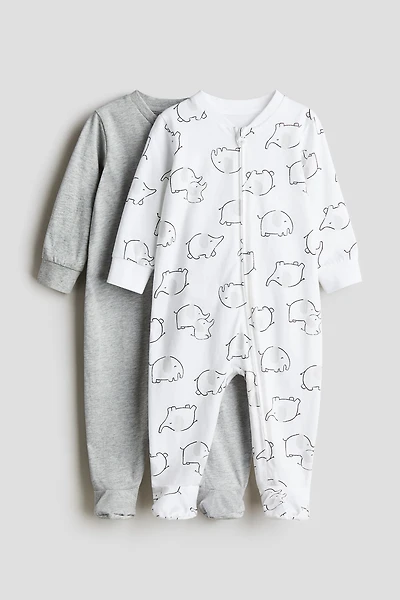 Lot de 2 pyjamas à glissière