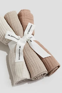 3-pack small muslin cloths