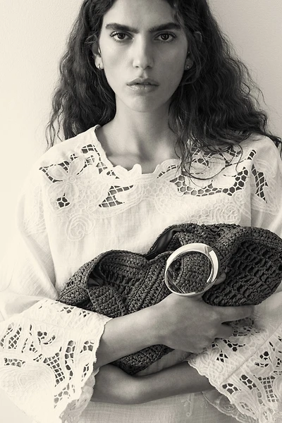 Dress with Eyelet Embroidery