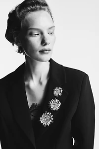 3-Pack Flower-Shaped Brooches