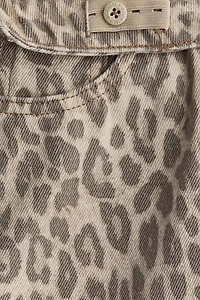 Jean taille basse à jambes larges