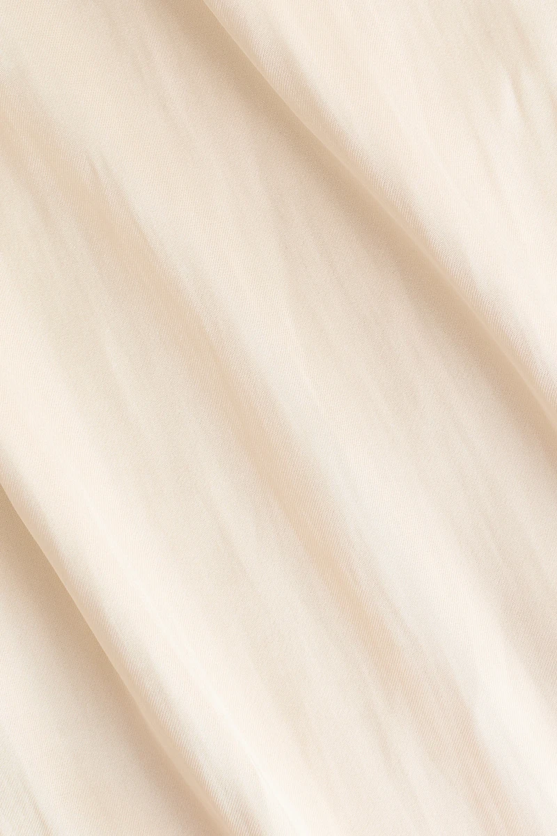 Wide-Leg Satin Pants